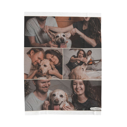 Couverture Mosaïque « Vos 4 Photos » — Polaire Personnalisée