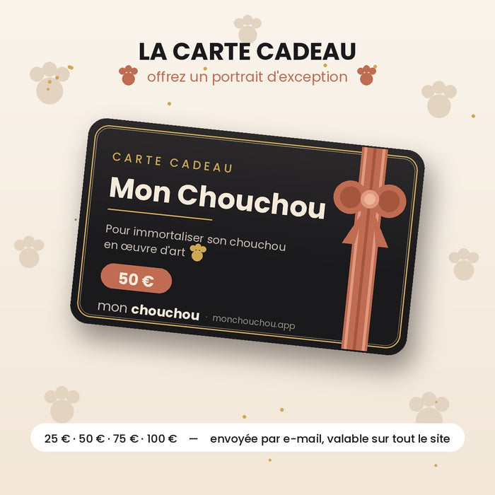 Carte cadeau Mon Chouchou