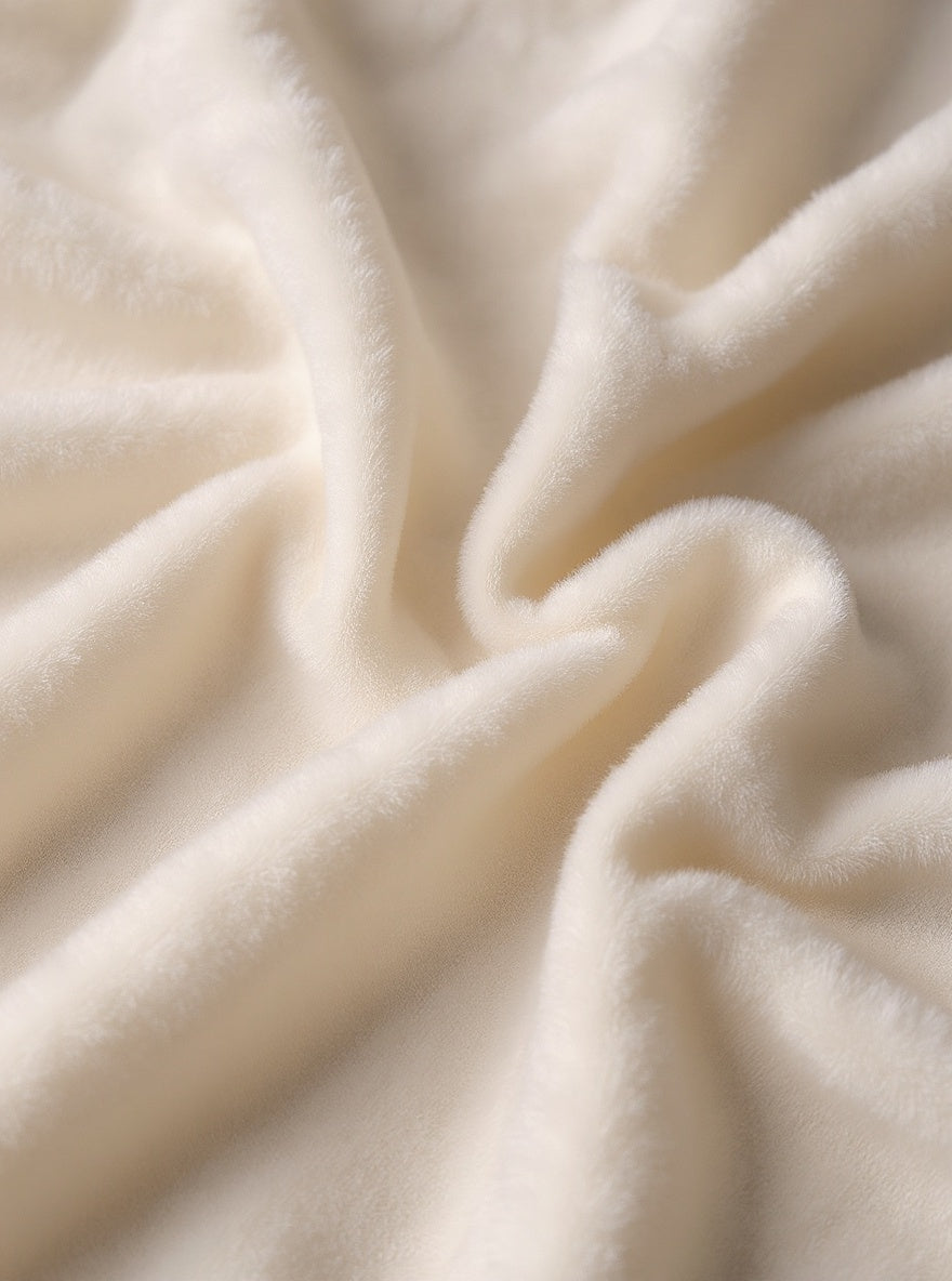 Texture polaire ultra-douce en gros plan