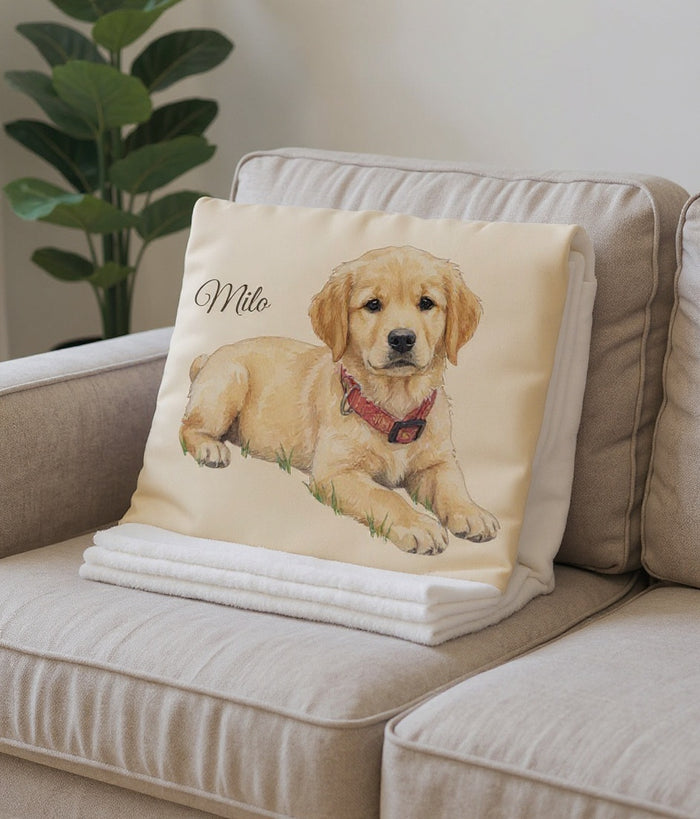 Le Plaid Chien « Votre Photo, Vos Mots »